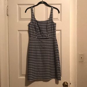 J.Crew Navy Gingham Dress